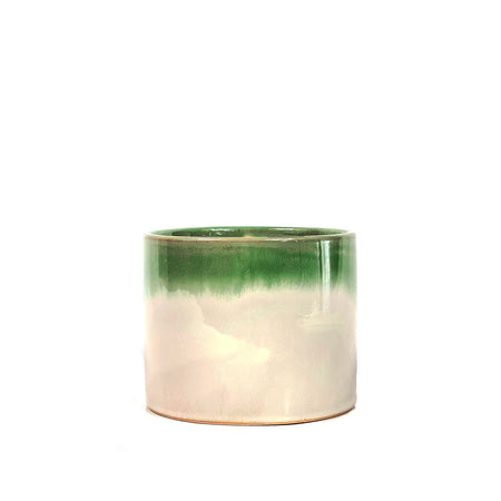 Pot, 4in, Ceramic, Reykjavik Reactive Glaze Green