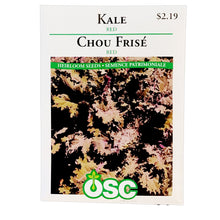 Load image into Gallery viewer, Kale - Red Russian Seeds, OSC