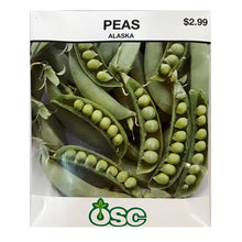 Load image into Gallery viewer, Pea - Alaska Seeds, OSC Large Pack