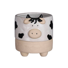 Load image into Gallery viewer, Pot, 4in, Ceramic, Footed Farm Animal, 3 Assorted