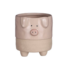 Load image into Gallery viewer, Pot, 4in, Ceramic, Footed Farm Animal, 3 Assorted