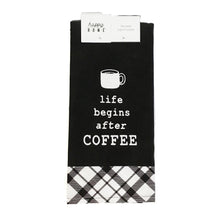 Load image into Gallery viewer, Tea Towel, Cotton, Coffee Until Cocktails