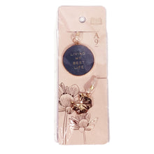 Load image into Gallery viewer, Lotus Bookmark with Sentiment & Charm, 4 Styles