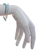 Load image into Gallery viewer, Delicate Stone Wrap Bracelet, Turquoise/Silver