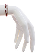 Load image into Gallery viewer, Delicate Stone Wrap Bracelet, Garnet