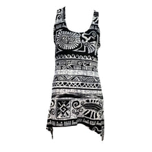 Load image into Gallery viewer, Karla Aztec Patterned A-Line Tank Top, Black