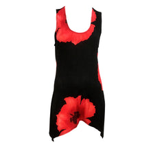 Load image into Gallery viewer, Kira Floral Asymmetrical Hem Tank Top, Red