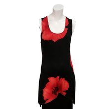 Load image into Gallery viewer, Kira Floral Asymmetrical Hem Tank Top, Red