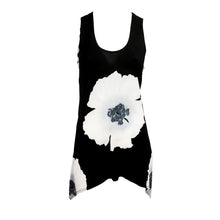 Load image into Gallery viewer, Kira Floral Asymmetrical Hem Tank Top, Grey