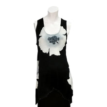 Load image into Gallery viewer, Kira Floral Asymmetrical Hem Tank Top, Grey