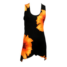 Load image into Gallery viewer, Kira Floral Asymmetrical Hem Tank Top, Orange