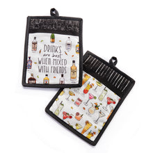 Load image into Gallery viewer, Cocktails Cotton Pot Holder, 2 Styles