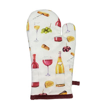 Load image into Gallery viewer, Wine Time Cotton Oven Mitt, 2 Styles