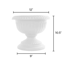 Load image into Gallery viewer, Planter, 12in, Grecian Urn, Casper White