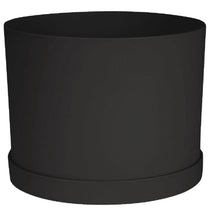 Load image into Gallery viewer, Planter, 6in, Mathers with Saucer, Black