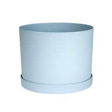 Load image into Gallery viewer, Planter, 6in, Mathers with Saucer, Misty Blue