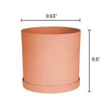 Load image into Gallery viewer, Planter, 10in, Mathers with Saucer, Muted TCotta