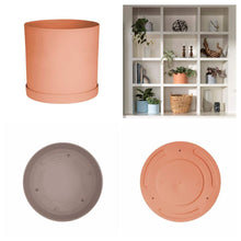 Load image into Gallery viewer, Planter, 10in, Mathers with Saucer, Muted TCotta