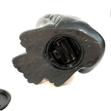 Load image into Gallery viewer, Black Cat Shorty Statue with Light-Up Eyes, 16in