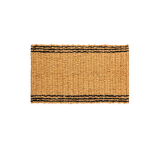Load image into Gallery viewer, Natural Coir & Black Woven Door Mat