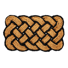 Load image into Gallery viewer, Natural Coir & Black Braided Door Mat