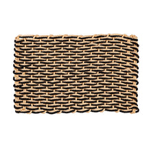 Load image into Gallery viewer, Cream & Black Woven Synthetic Door Mat
