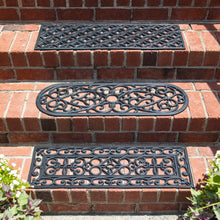 Load image into Gallery viewer, Ornate Rubber Stair Tread Mat, 3 Styles