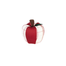 Load image into Gallery viewer, Fabric Teacher Apple Table Decor, 4.25in