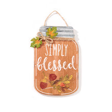 Load image into Gallery viewer, Wood Mason Jar Sign Wall Decor, 3 Styles