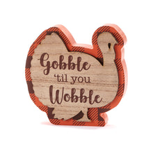 Load image into Gallery viewer, Turkey Sentiment Decor Block, 2 Styles