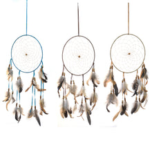 Load image into Gallery viewer, Dream Catcher, Single Ring, with Feathers, 9in