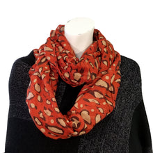 Load image into Gallery viewer, Ladies Fashion Infinity Scarf, Leopard Print