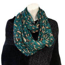 Load image into Gallery viewer, Ladies Fashion Infinity Scarf, Leopard Print