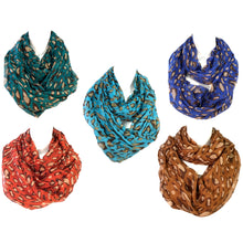 Load image into Gallery viewer, Ladies Fashion Infinity Scarf, Leopard Print