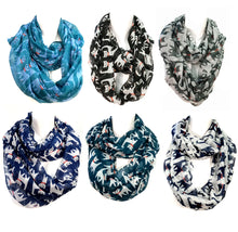 Load image into Gallery viewer, Ladies Fashion Infinity Scarf, Cat Print