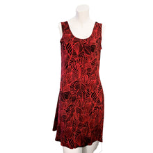 Load image into Gallery viewer, Susan Flower Print Sleeveless Swing Dress, Red