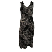 Load image into Gallery viewer, Stella Flower Print Sleeveless Midi Dress, Black