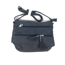 Load image into Gallery viewer, Sierra Crossbody Bag with Tassel Zippers, Blue