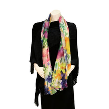 Load image into Gallery viewer, Darcey Ladies Fashion Orchid Print Scarf, Pink
