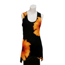 Load image into Gallery viewer, Kira Floral Asymmetrical Hem Tank Top, Orange