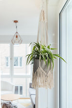 Load image into Gallery viewer, Cotton Macrame Plant Hanger with Fringe, 40in