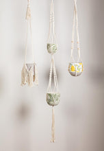 Load image into Gallery viewer, Cotton Macrame Plant Hanger with Fringe, 40in