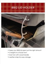 Load image into Gallery viewer, Cast Iron BBQ Lid Opener with Wood Handle, Antler