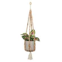 Load image into Gallery viewer, Hexagon Bead Plant Hanger, 34in