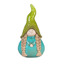 Load image into Gallery viewer, Ceramic Lady Gnome Statue, 10in