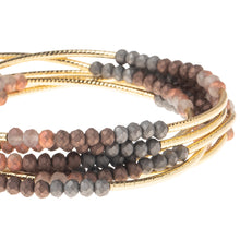 Load image into Gallery viewer, Scout Wrap Bracelet, Matte Metallic Tri-Tone/Gold