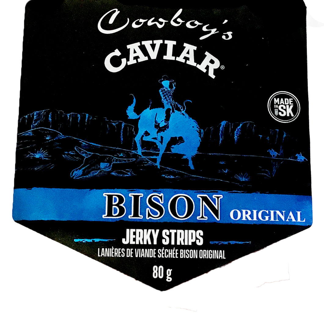 Cowboy's Caviar, Bison Strips, 80g