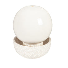 Load image into Gallery viewer, White Round Ceramic Tabletop Fountain
