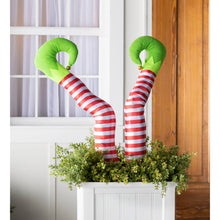 Load image into Gallery viewer, Christmas Elf Leg Stakes, 33.5in, Set of 2