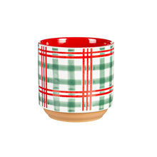 Load image into Gallery viewer, Pot, 4in, Ceramic, Red & Green Pattern, 3 Styles